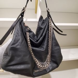 Jimmy Choo Boho Medium Leather Chain Bag